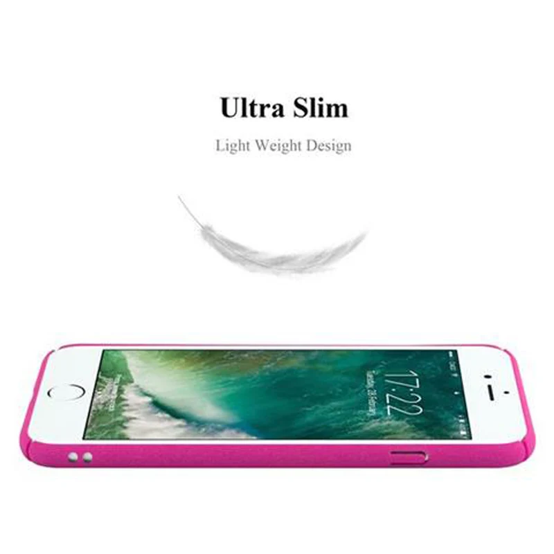 Cadorabo Hülle kompatibel mit Apple iPhone 7 PLUS / 7S PLUS / 8 PLUS Hard Case Schutzhülle in Frosted Optik gegen Kratzer und Stöße