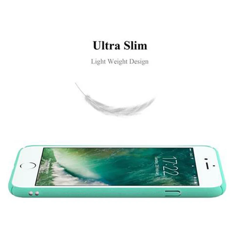 Cadorabo Hülle kompatibel mit Apple iPhone 7 PLUS / 7S PLUS / 8 PLUS Hard Case Schutzhülle in Frosted Optik gegen Kratzer und Stöße