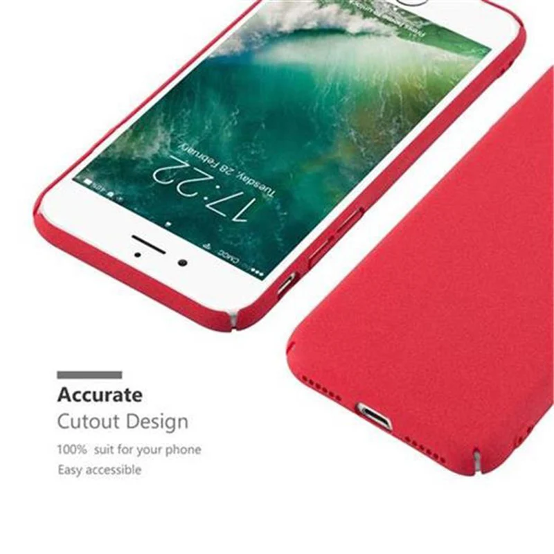 Cadorabo Hülle kompatibel mit Apple iPhone 7 / 7S / 8 / SE 2020 Hard Case Schutzhülle in Frosted Optik gegen Kratzer und Stöße