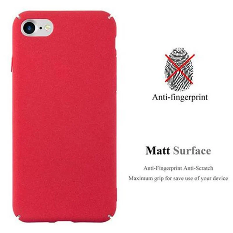 Cadorabo Hülle kompatibel mit Apple iPhone 7 / 7S / 8 / SE 2020 Hard Case Schutzhülle in Frosted Optik gegen Kratzer und Stöße