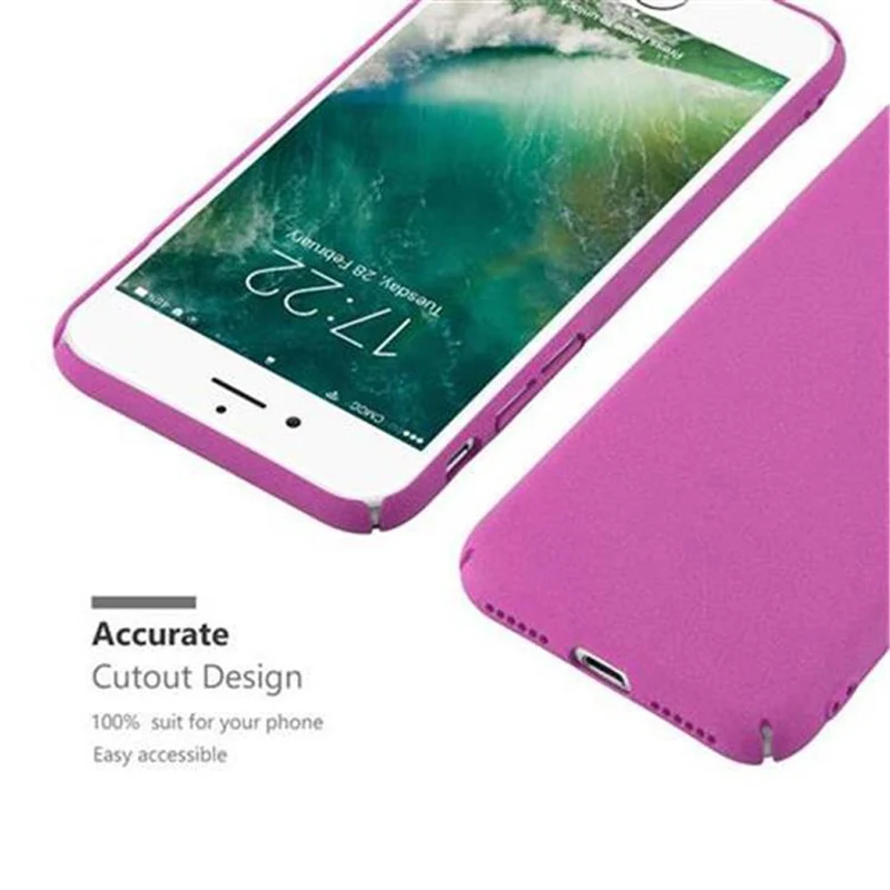 Cadorabo Hülle kompatibel mit Apple iPhone 7 / 7S / 8 / SE 2020 Hard Case Schutzhülle in Frosted Optik gegen Kratzer und Stöße
