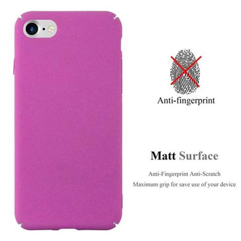 Cadorabo Hülle kompatibel mit Apple iPhone 7 / 7S / 8 / SE 2020 Hard Case Schutzhülle in Frosted Optik gegen Kratzer und Stöße