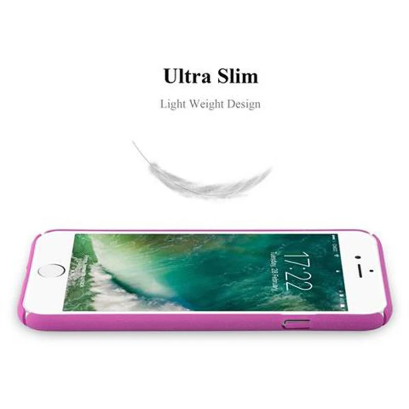 Cadorabo Hülle kompatibel mit Apple iPhone 7 / 7S / 8 / SE 2020 Hard Case Schutzhülle in Frosted Optik gegen Kratzer und Stöße