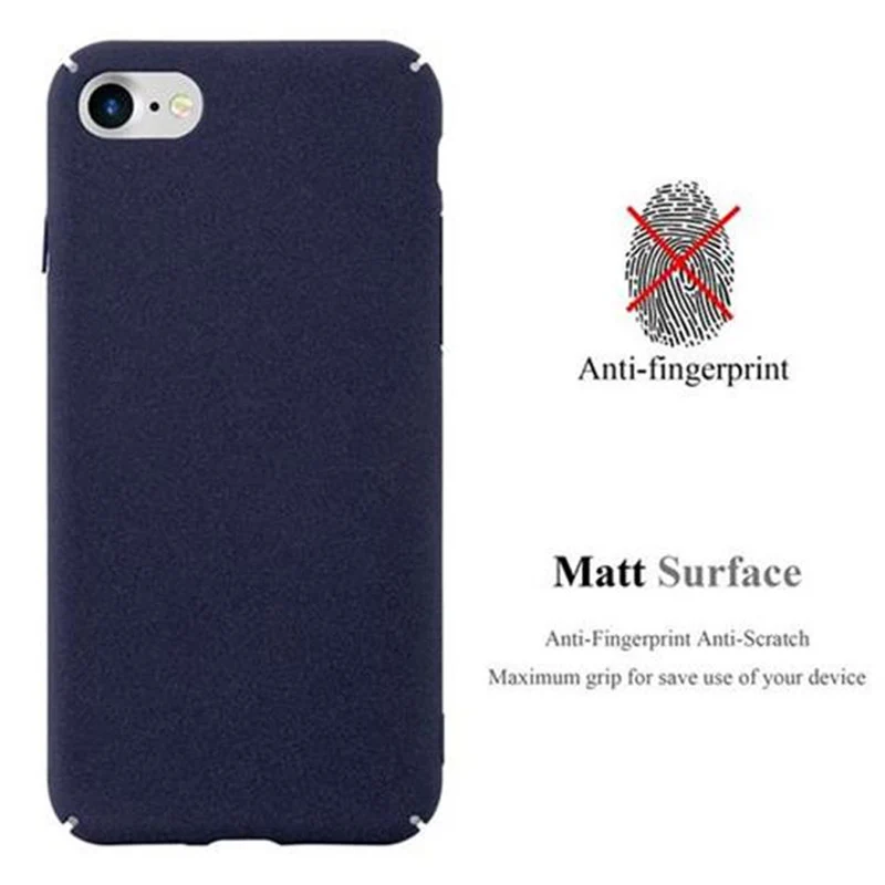 Cadorabo Hülle kompatibel mit Apple iPhone 7 / 7S / 8 / SE 2020 Hard Case Schutzhülle in Frosted Optik gegen Kratzer und Stöße