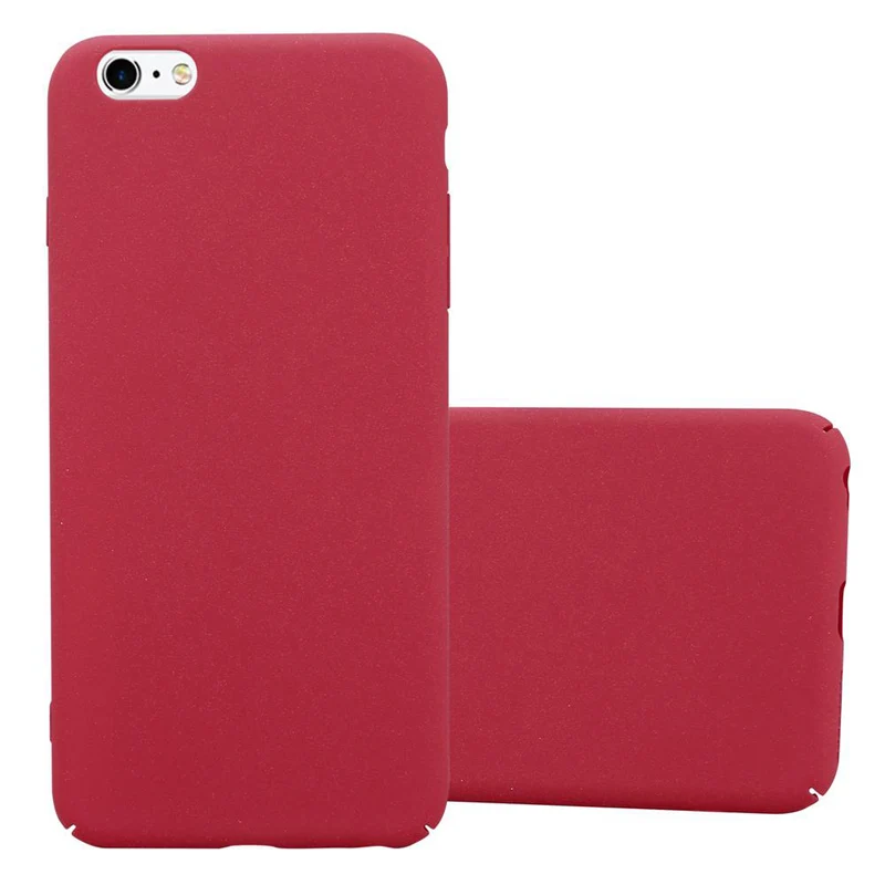 Cadorabo Hülle kompatibel mit Apple iPhone 6 PLUS / 6S PLUS Hard Case Schutzhülle in Frosted Optik gegen Kratzer und Stöße