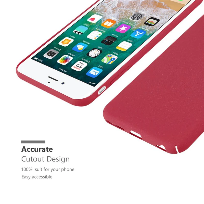 Cadorabo Hülle kompatibel mit Apple iPhone 6 PLUS / 6S PLUS Hard Case Schutzhülle in Frosted Optik gegen Kratzer und Stöße