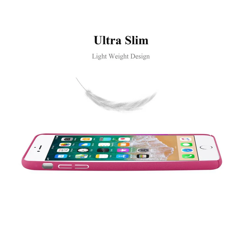 Cadorabo Hülle kompatibel mit Apple iPhone 6 PLUS / 6S PLUS Hard Case Schutzhülle in Frosted Optik gegen Kratzer und Stöße