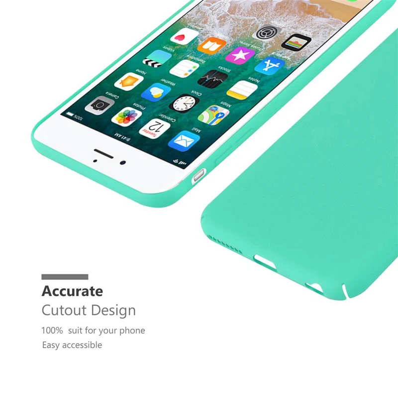 Cadorabo Hülle kompatibel mit Apple iPhone 6 PLUS / 6S PLUS Hard Case Schutzhülle in Frosted Optik gegen Kratzer und Stöße