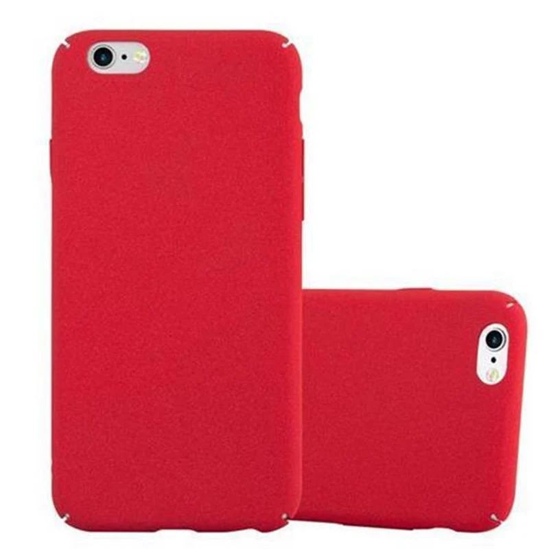 Cadorabo Hülle kompatibel mit Apple iPhone 6 / 6S Hard Case Schutzhülle in Frosted Optik gegen Kratzer und Stöße