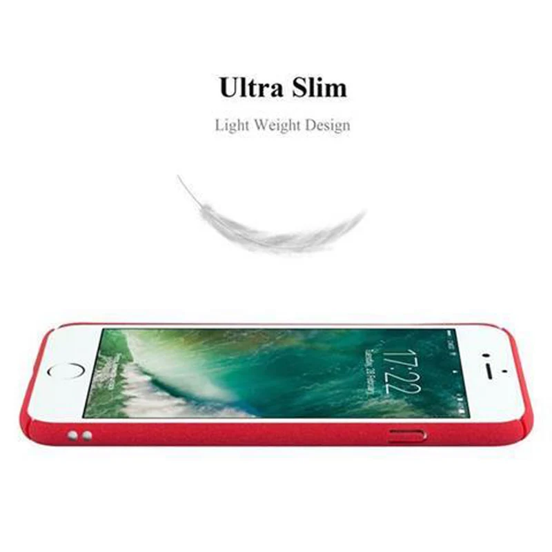 Cadorabo Hülle kompatibel mit Apple iPhone 6 / 6S Hard Case Schutzhülle in Frosted Optik gegen Kratzer und Stöße