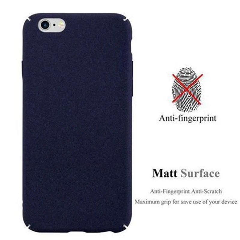Cadorabo Hülle kompatibel mit Apple iPhone 6 / 6S Hard Case Schutzhülle in Frosted Optik gegen Kratzer und Stöße