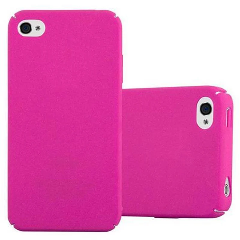 Cadorabo Hülle kompatibel mit Apple iPhone 4 / 4S Hard Case Schutzhülle in Frosted Optik gegen Kratzer und Stöße