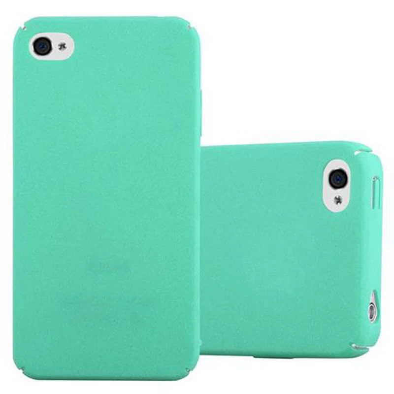 Cadorabo Hülle kompatibel mit Apple iPhone 4 / 4S Hard Case Schutzhülle in Frosted Optik gegen Kratzer und Stöße