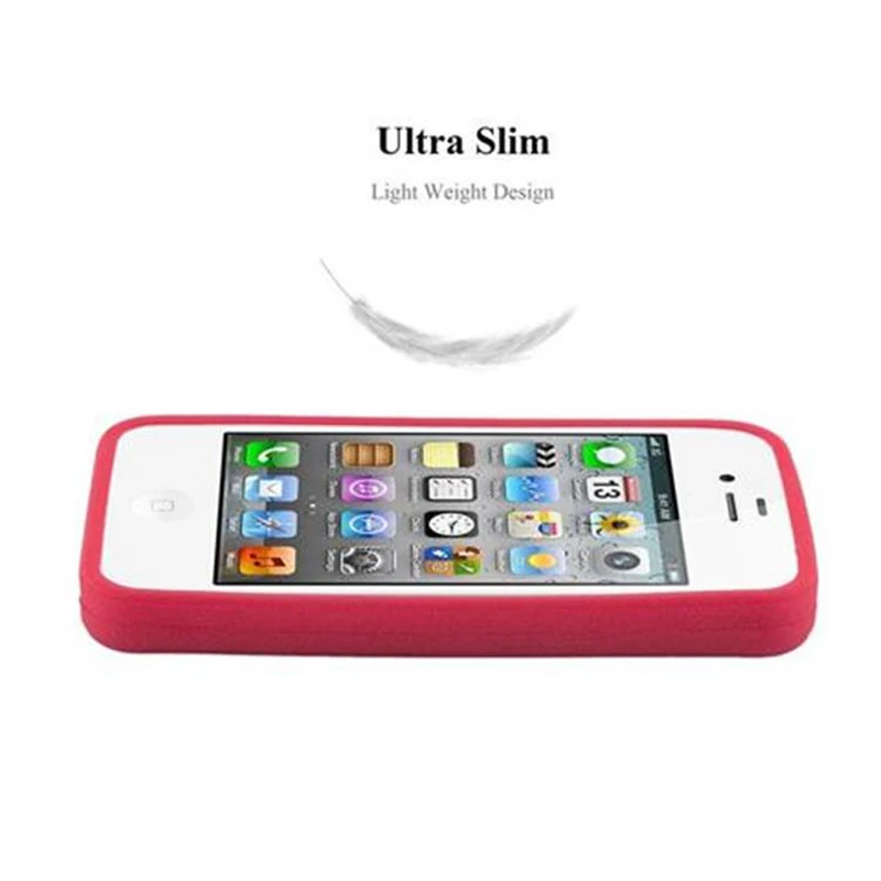 Cadorabo Hülle kompatibel mit Apple iPhone 4 / 4S Hard Case Schutzhülle in Frosted Optik gegen Kratzer und Stöße