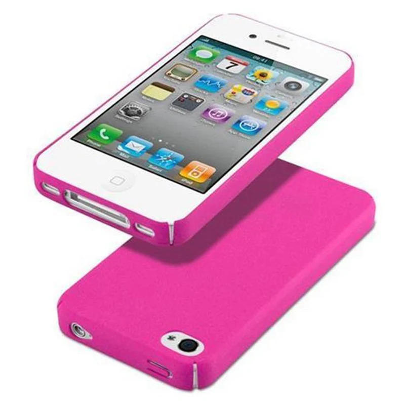 Cadorabo Hülle kompatibel mit Apple iPhone 4 / 4S Hard Case Schutzhülle in Frosted Optik gegen Kratzer und Stöße