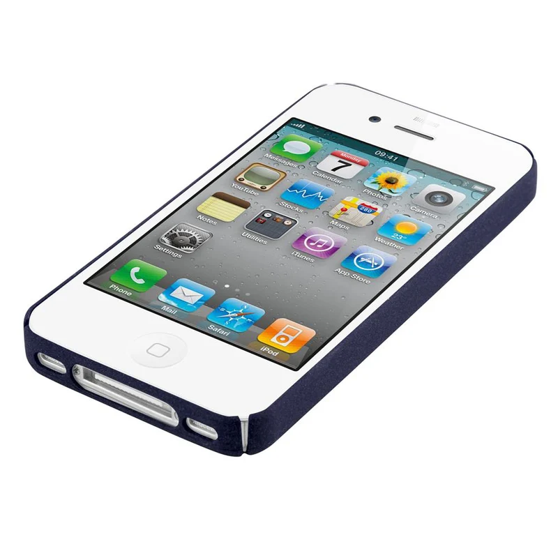 Cadorabo Hülle kompatibel mit Apple iPhone 4 / 4S Hard Case Schutzhülle in Frosted Optik gegen Kratzer und Stöße