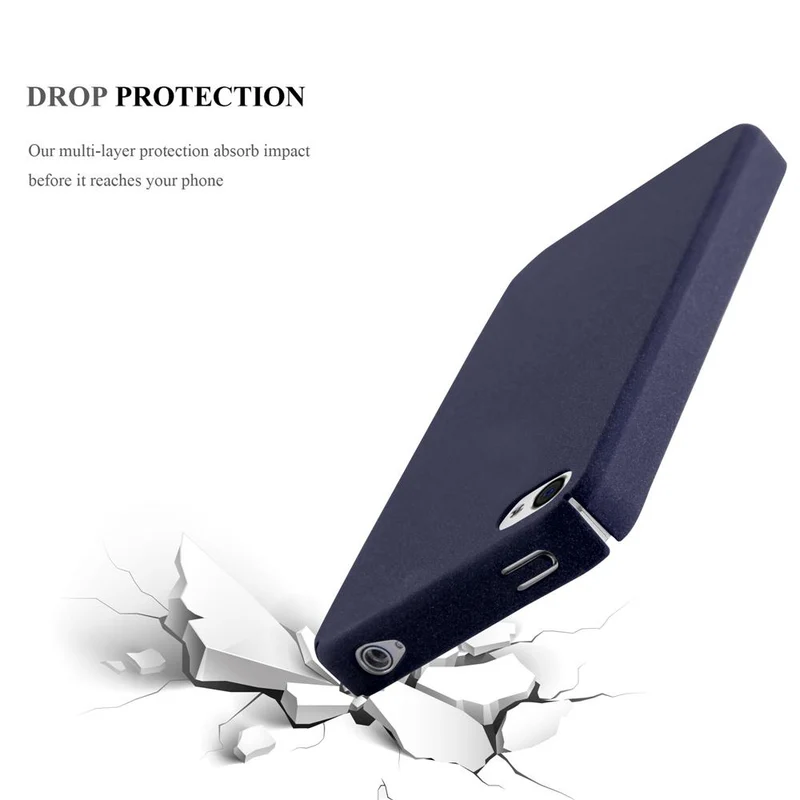 Cadorabo Hülle kompatibel mit Apple iPhone 4 / 4S Hard Case Schutzhülle in Frosted Optik gegen Kratzer und Stöße