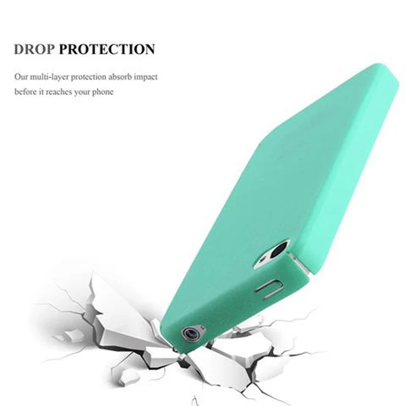 Cadorabo Hülle kompatibel mit Apple iPhone 4 / 4S Hard Case Schutzhülle in Frosted Optik gegen Kratzer und Stöße