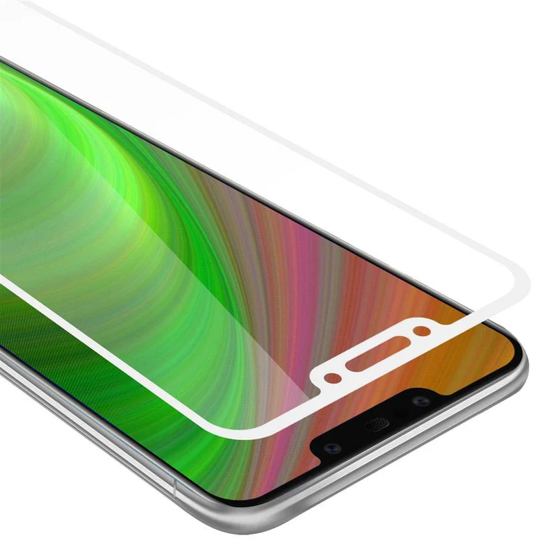 Cadorabo Vollbild Panzer Folie kompatibel mit Huawei MATE 20 LITE - Schutzfolie Gehärtetes (Tempered) Display-Schutzglas in 9H Härte mit 3D Touch