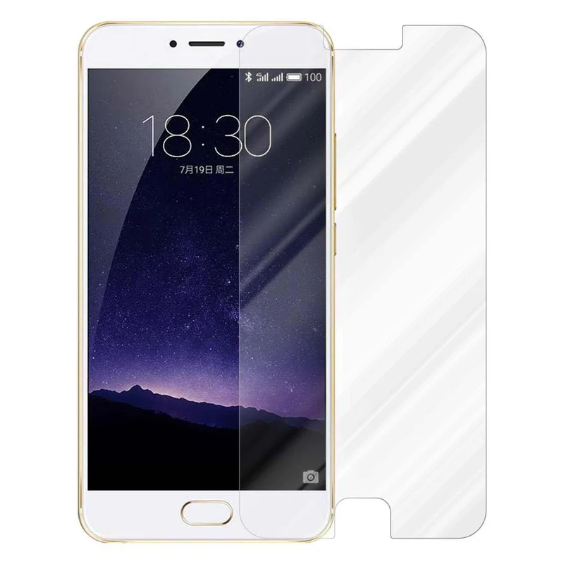 Cadorabo Panzer Folie kompatibel mit MEIZU MX6 - Schutzfolie Gehärtetes (Tempered) Display-Schutzglas in 9H Härte mit 3D Touch Kompatibilität