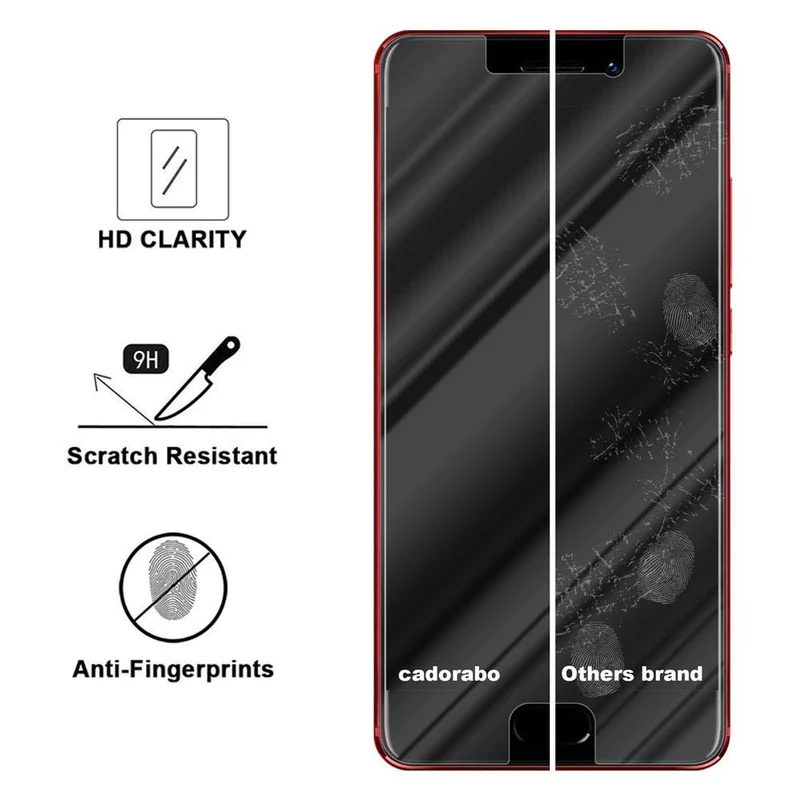 Cadorabo Panzer Folie kompatibel mit MEIZU PRO 7 - Schutzfolie Gehärtetes (Tempered) Display-Schutzglas in 9H Härte mit 3D Touch Kompatibilität