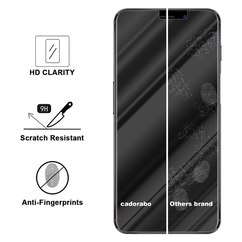 Cadorabo Panzer Folie kompatibel mit MEIZU M6S - Schutzfolie Gehärtetes (Tempered) Display-Schutzglas in 9H Härte mit 3D Touch Kompatibilität