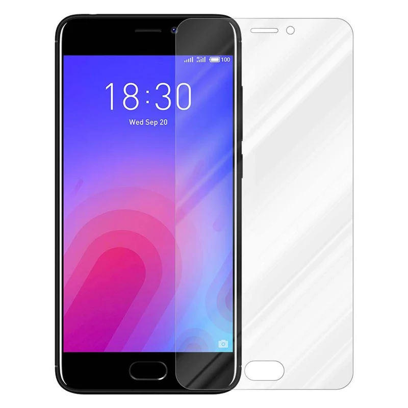 Cadorabo Panzer Folie kompatibel mit MEIZU M6 - Schutzfolie Gehärtetes (Tempered) Display-Schutzglas in 9H Härte mit 3D Touch Kompatibilität