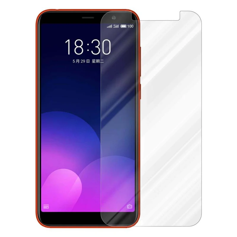 Cadorabo Panzer Folie kompatibel mit MEIZU M6T - Schutzfolie Gehärtetes (Tempered) Display-Schutzglas in 9H Härte mit 3D Touch Kompatibilität