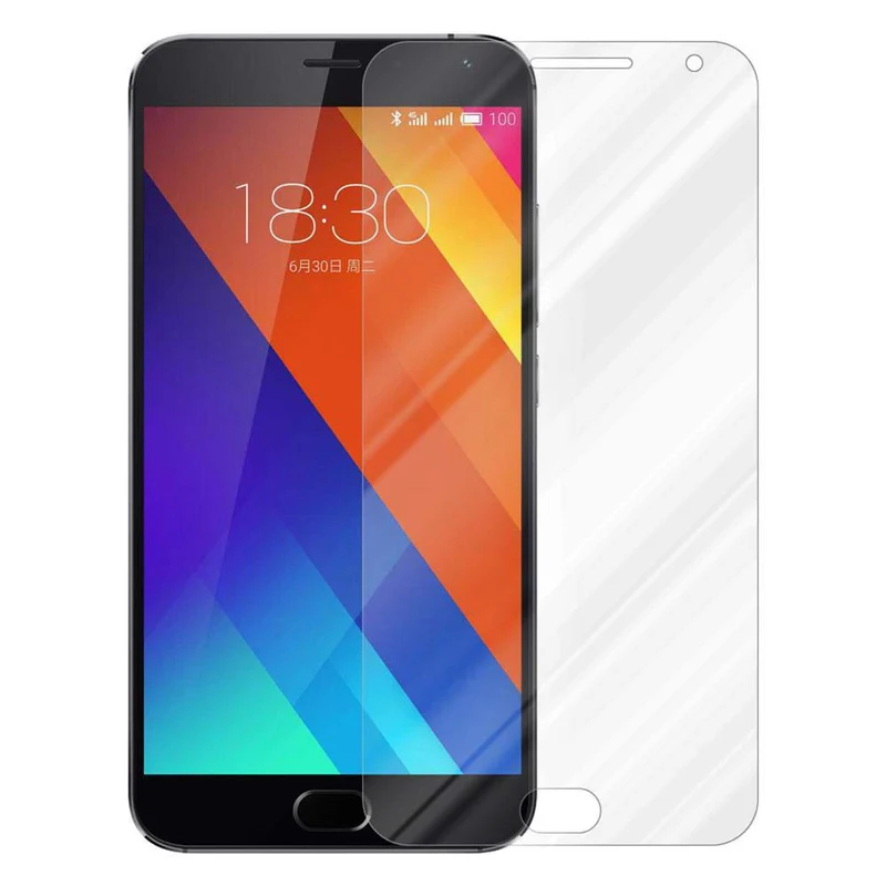 Cadorabo Panzer Folie kompatibel mit MEIZU MX5 - Schutzfolie Gehärtetes (Tempered) Display-Schutzglas in 9H Härte mit 3D Touch Kompatibilität