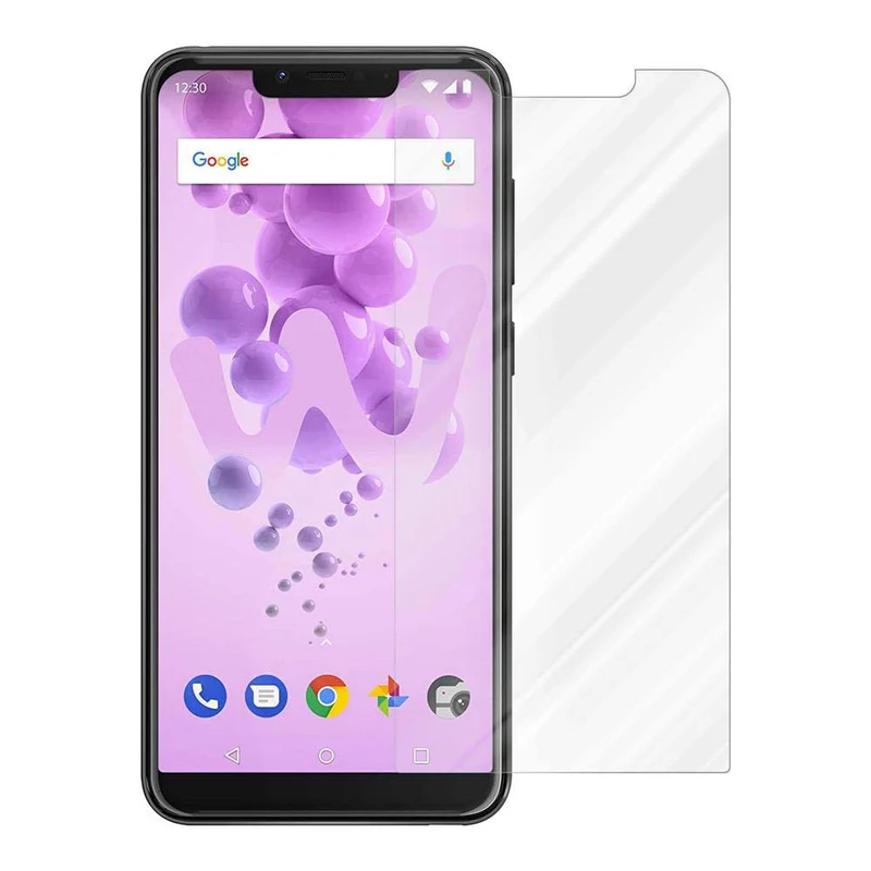 Cadorabo Panzer Folie kompatibel mit WIKO VIEW 2 GO - Schutzfolie Gehärtetes (Tempered) Display-Schutzglas in 9H Härte mit 3D Touch Kompatibilität