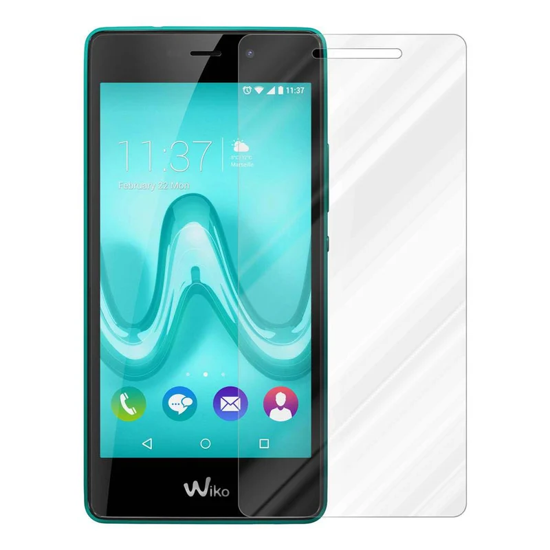 Cadorabo Panzer Folie kompatibel mit WIKO TOMMY - Schutzfolie Gehärtetes (Tempered) Display-Schutzglas in 9H Härte mit 3D Touch Kompatibilität