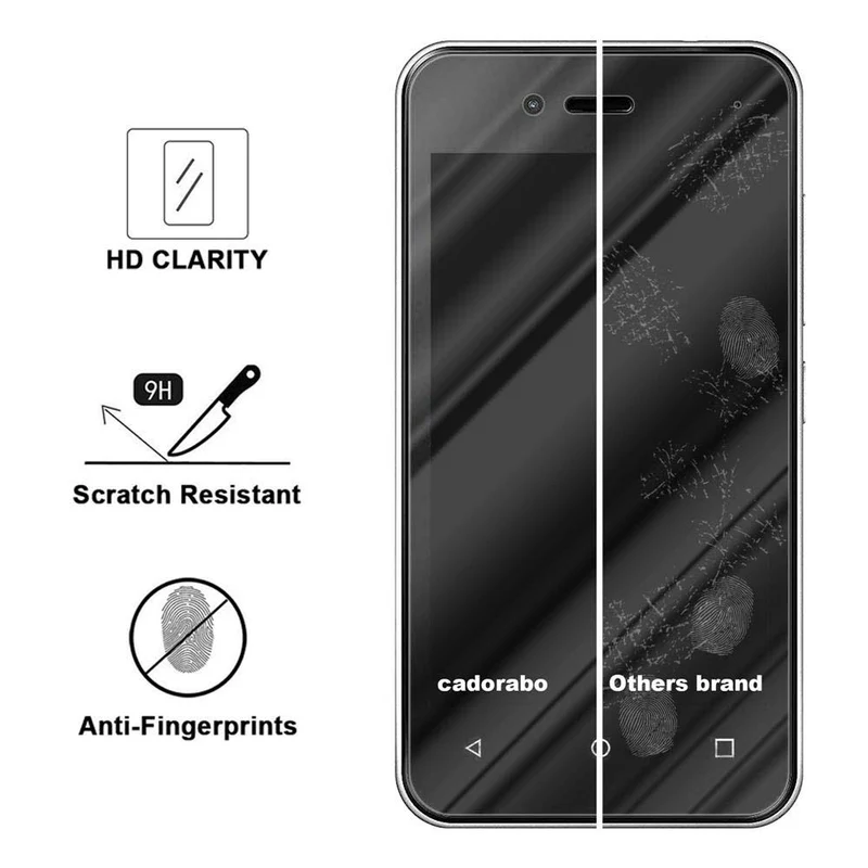 Cadorabo Panzer Folie kompatibel mit WIKO SUNNY 3 MINI - Schutzfolie Gehärtetes (Tempered) Display-Schutzglas in 9H Härte mit 3D Touch Kompatibilität