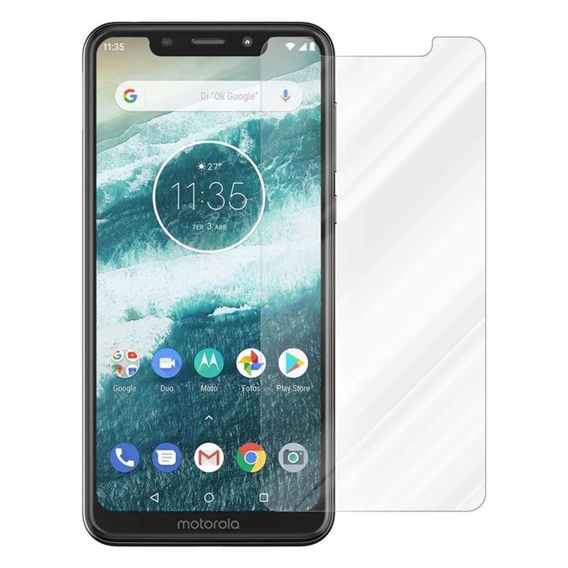 Cadorabo Panzer Folie kompatibel mit Motorola ONE / P30 PLAY - Schutzfolie Gehärtetes (Tempered) Display-Schutzglas in 9H Härte mit 3D Touch Kompatibilität
