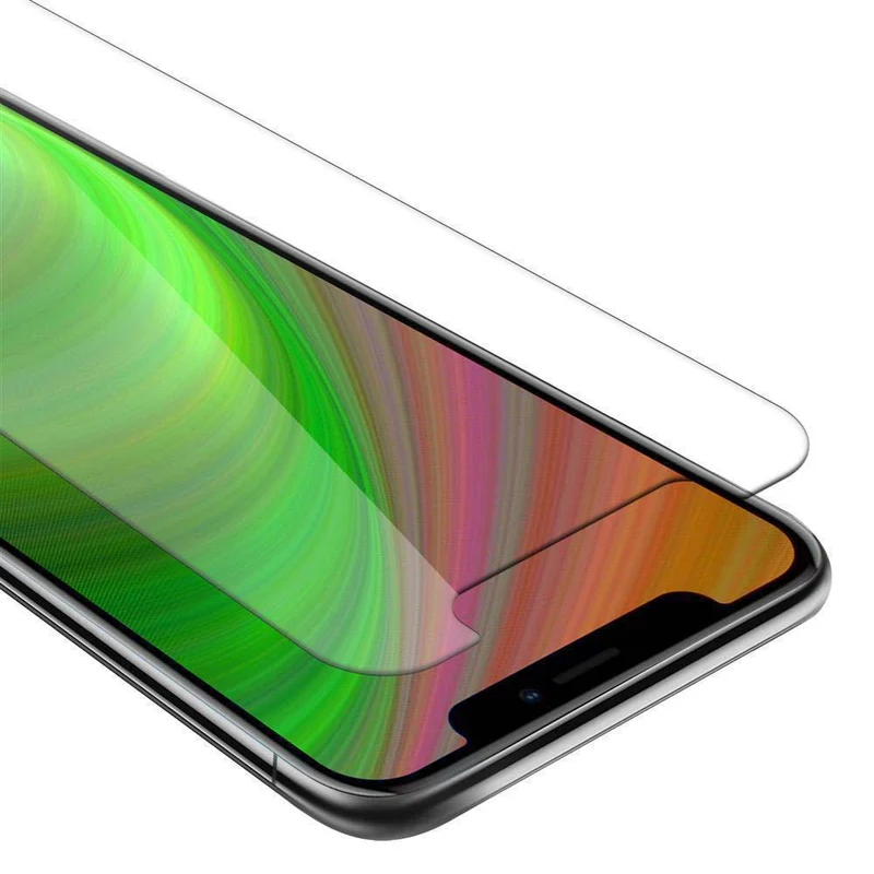 Cadorabo Panzer Folie kompatibel mit Apple iPhone XR - Schutzfolie Gehärtetes (Tempered) Display-Schutzglas in 9H Härte mit 3D Touch Kompatibilität