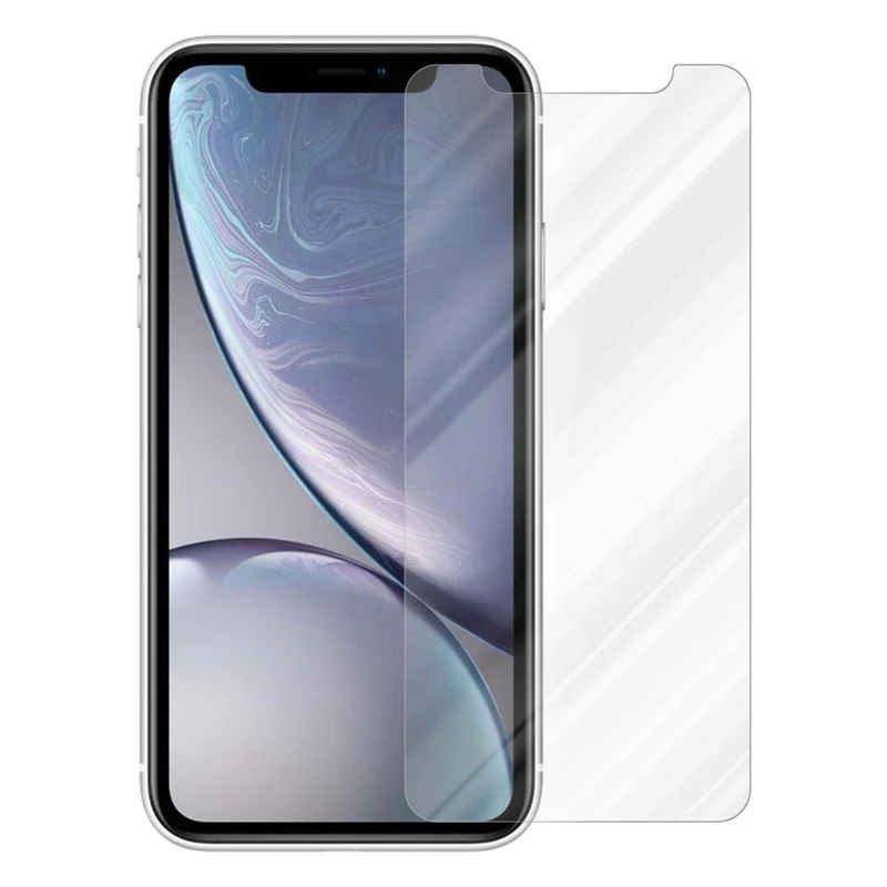 Cadorabo Panzer Folie kompatibel mit Apple iPhone XR - Schutzfolie Gehärtetes (Tempered) Display-Schutzglas in 9H Härte mit 3D Touch Kompatibilität