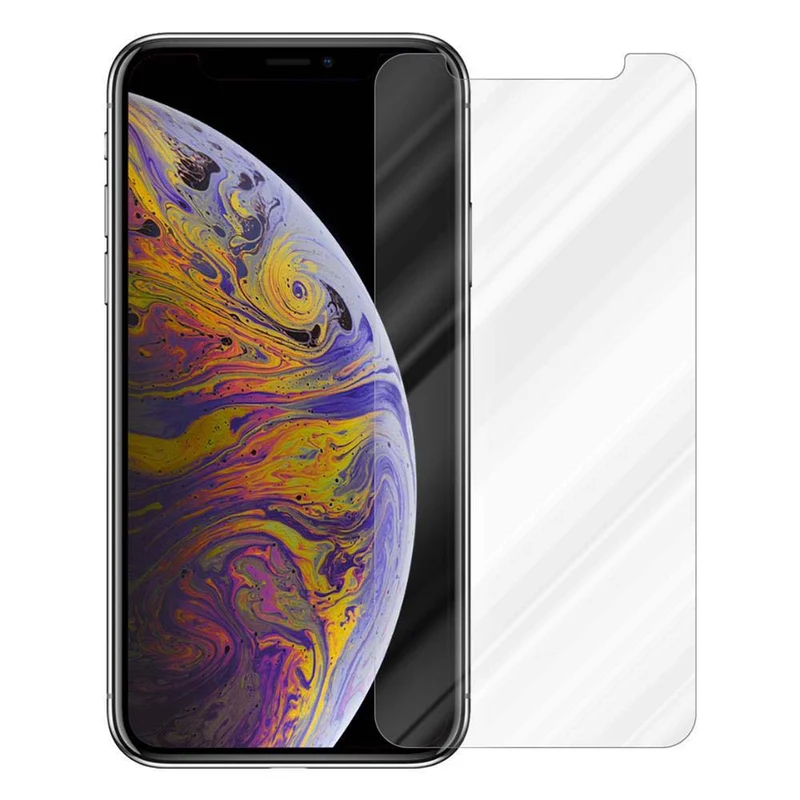 Cadorabo Panzer Folie kompatibel mit Apple iPhone XS MAX - Schutzfolie Gehärtetes (Tempered) Display-Schutzglas in 9H Härte mit 3D Touch Kompatibilität