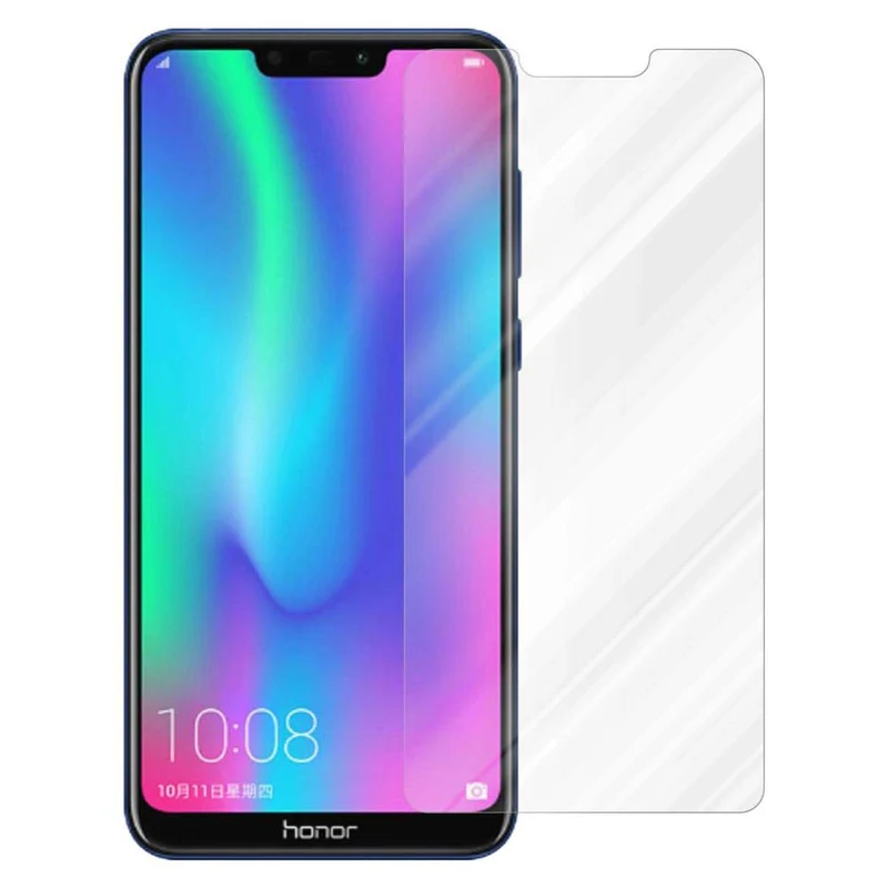 Cadorabo Panzer Folie kompatibel mit Honor 8C - Schutzfolie Gehärtetes (Tempered) Display-Schutzglas in 9H Härte mit 3D Touch Kompatibilität