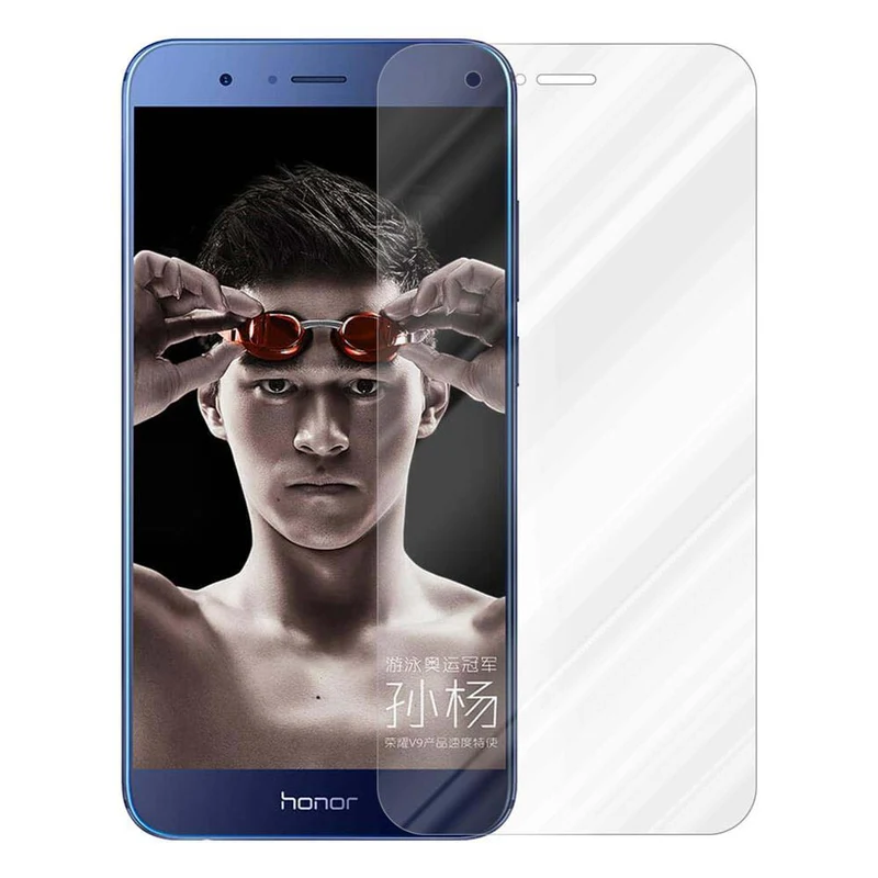 Cadorabo Panzer Folie kompatibel mit Honor V9 - Schutzfolie Gehärtetes (Tempered) Display-Schutzglas in 9H Härte mit 3D Touch Kompatibilität