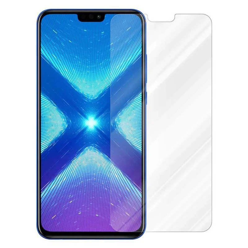 Cadorabo Panzer Folie kompatibel mit Honor 8X - Schutzfolie Gehärtetes (Tempered) Display-Schutzglas in 9H Härte mit 3D Touch Kompatibilität