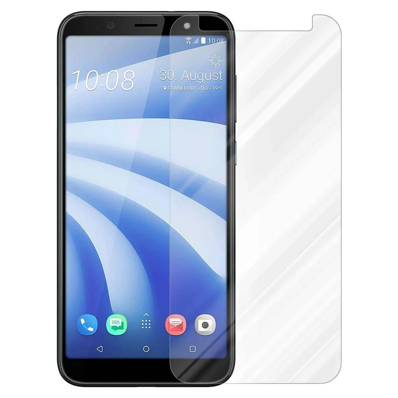 Cadorabo Panzer Folie kompatibel mit HTC U12 LIFE - Schutzfolie Gehärtetes (Tempered) Display-Schutzglas in 9H Härte mit 3D Touch Kompatibilität