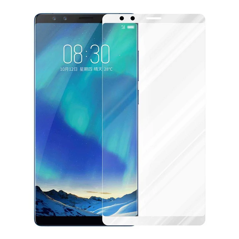 Cadorabo Vollbild Panzer Folie kompatibel mit ZTE Nubia Z17S - Schutzfolie Gehärtetes (Tempered) Display-Schutzglas in 9H Härte mit 3D Touch