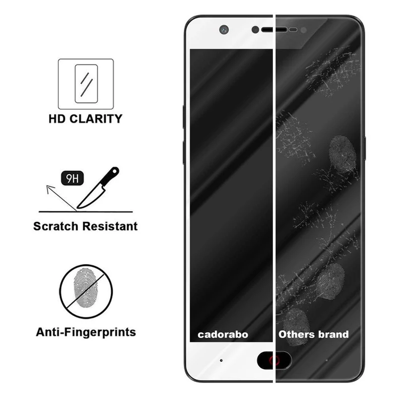 Cadorabo Vollbild Panzer Folie kompatibel mit ZTE Nubia M2 - Schutzfolie Gehärtetes (Tempered) Display-Schutzglas in 9H Härte mit 3D Touch