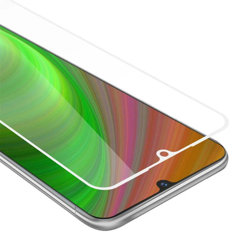 Cadorabo Vollbild Panzer Folie kompatibel mit Vivo V11i - Schutzfolie Gehärtetes (Tempered) Display-Schutzglas in 9H Härte mit 3D Touch