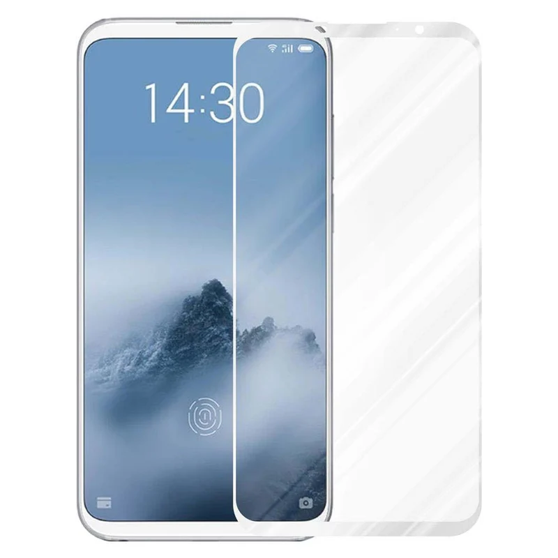 Cadorabo Vollbild Panzer Folie kompatibel mit MEIZU 16TH - Schutzfolie Gehärtetes (Tempered) Display-Schutzglas in 9H Härte mit 3D Touch