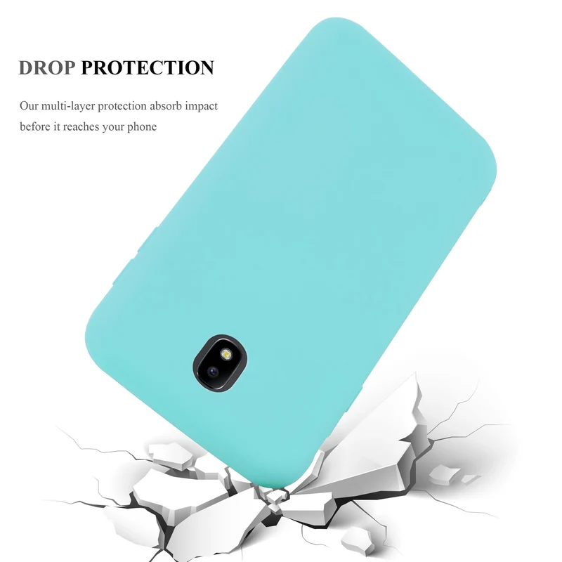 Cadorabo Hülle kompatibel mit Samsung Galaxy J3 2017 US Version Schutzhülle aus flexiblem TPU Silikon
