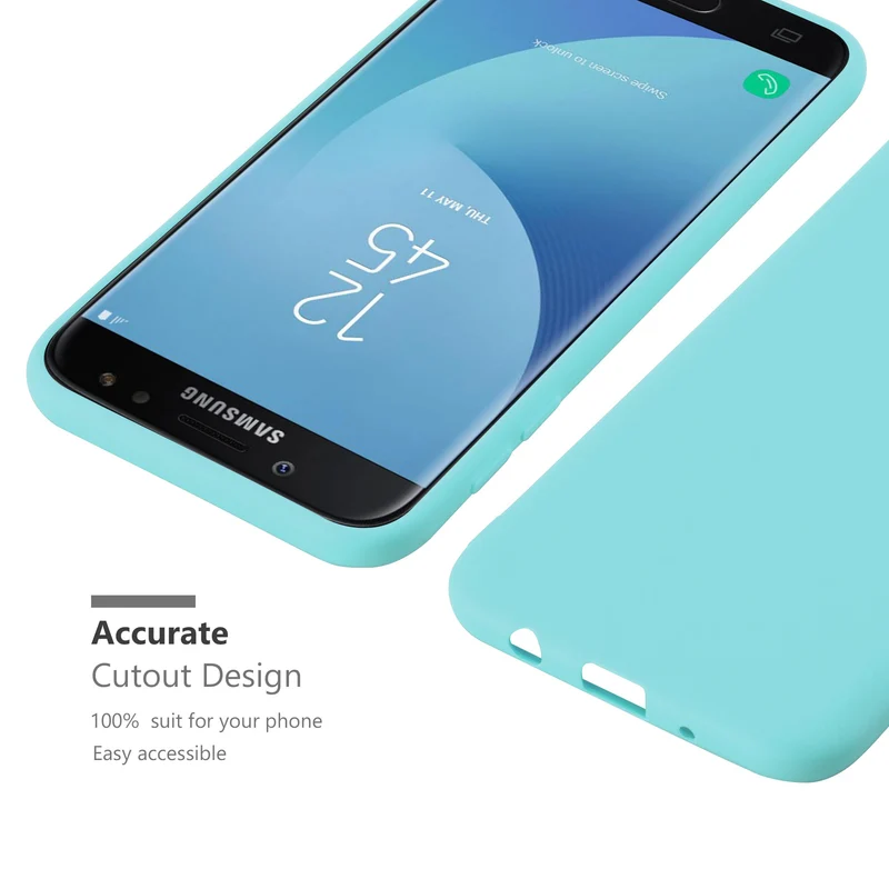 Cadorabo Hülle kompatibel mit Samsung Galaxy J3 2017 US Version Schutzhülle aus flexiblem TPU Silikon