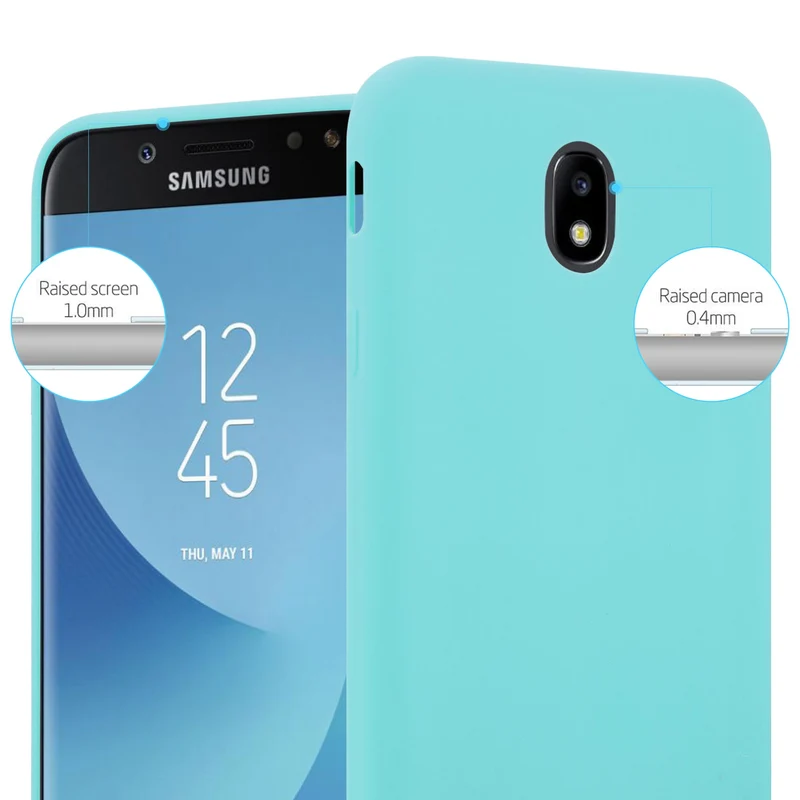 Cadorabo Hülle kompatibel mit Samsung Galaxy J3 2017 US Version Schutzhülle aus flexiblem TPU Silikon