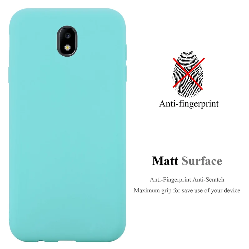 Cadorabo Hülle kompatibel mit Samsung Galaxy J3 2017 US Version Schutzhülle aus flexiblem TPU Silikon