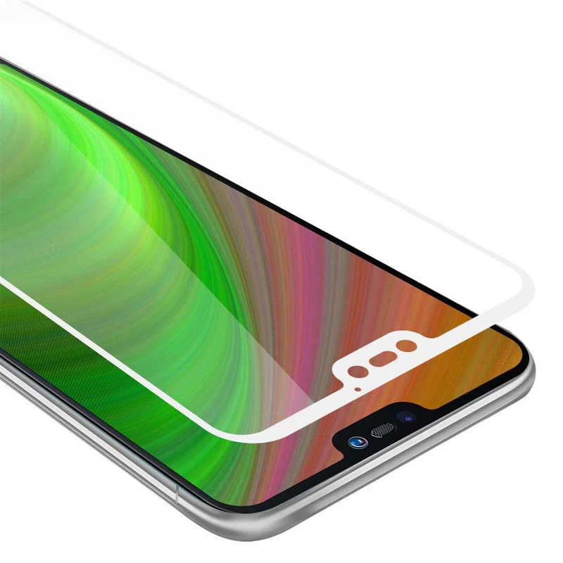 Cadorabo Vollbild Panzer Folie kompatibel mit Huawei P20 LITE 2018 / NOVA 3E - Schutzfolie Gehärtetes (Tempered) Display-Schutzglas in 9H Härte mit 3D Touch