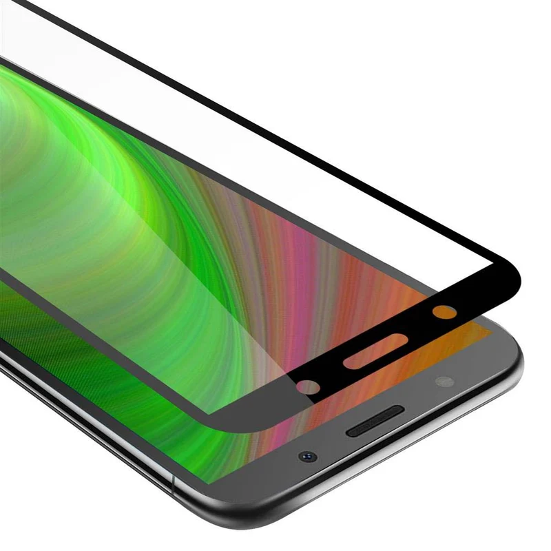 Cadorabo Vollbild Panzer Folie kompatibel mit Huawei Y5 PRIME 2018 / Y5 2018 - Schutzfolie Gehärtetes (Tempered) Display-Schutzglas in 9H Härte mit 3D Touch